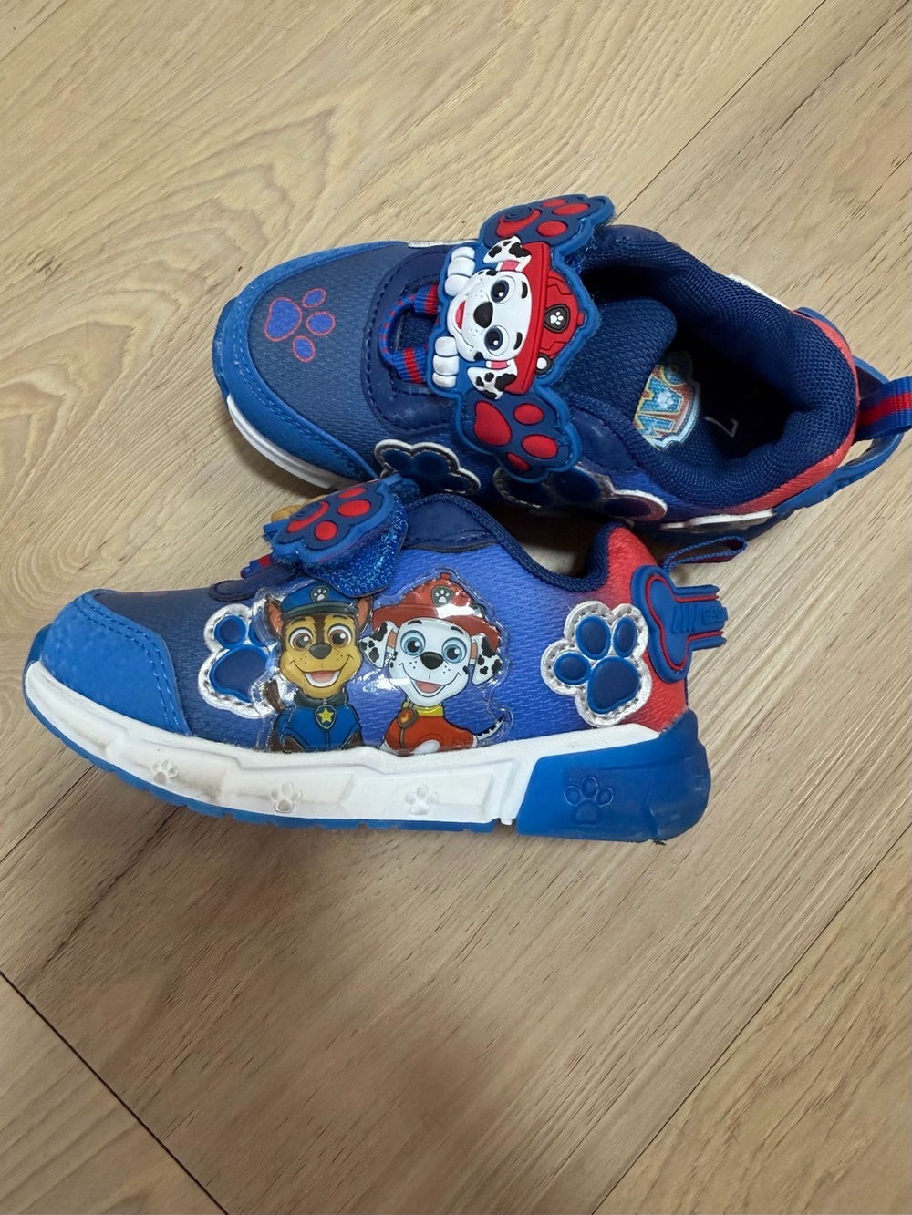 Paw Patrol Blue and Red Kids Light-Up Sneakers